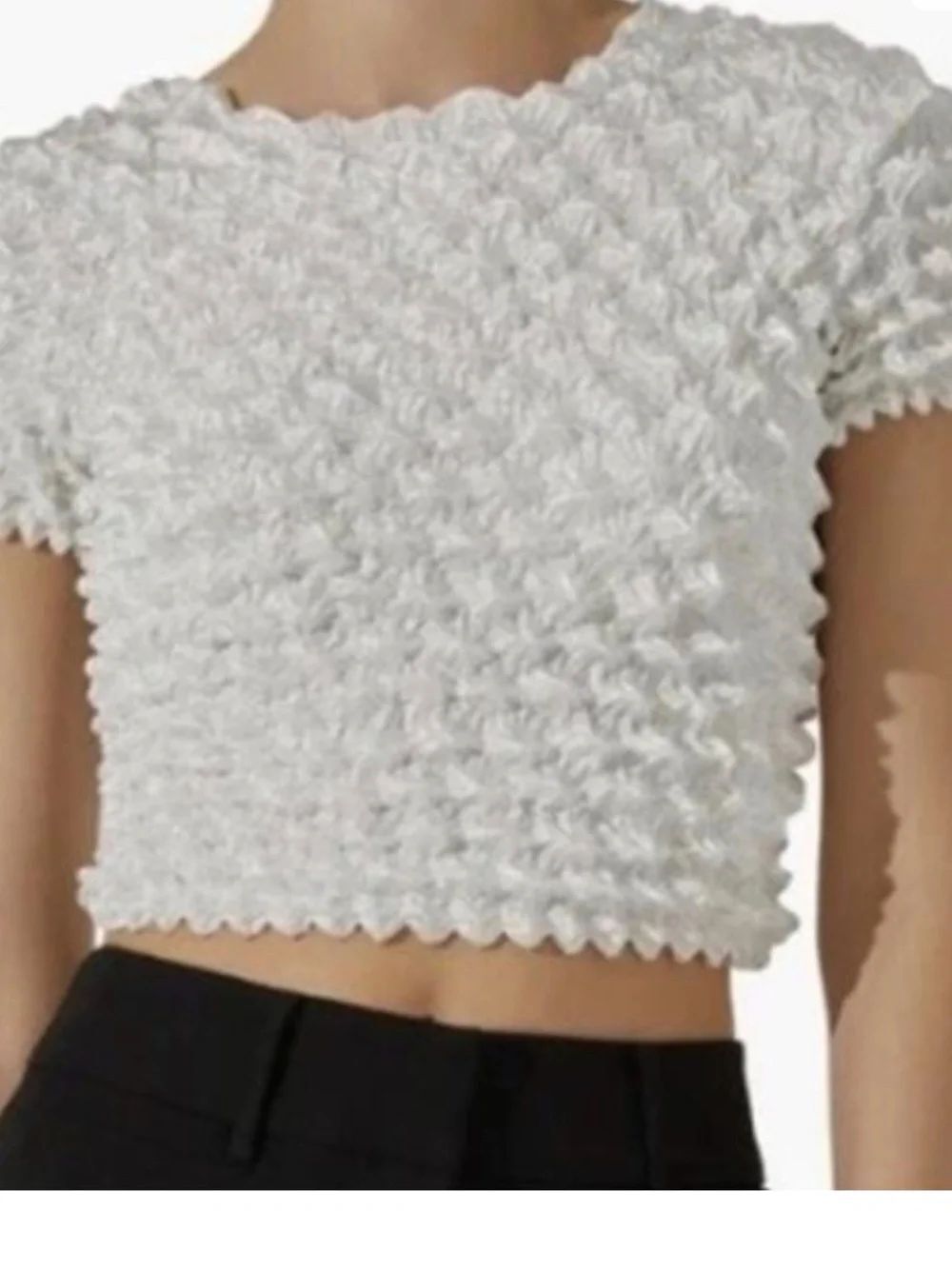 ASTR The Label Revolve Popcorn Crop Top $65